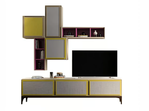 PR.864.3 - Sectional wooden TV wall system _ Stella del Mobile